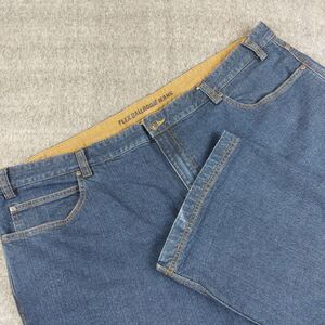 Duluth Trading Jeans Men 48x32(Fit 46x31) Blue Flex Ballroom Relaxed Fit Stretch